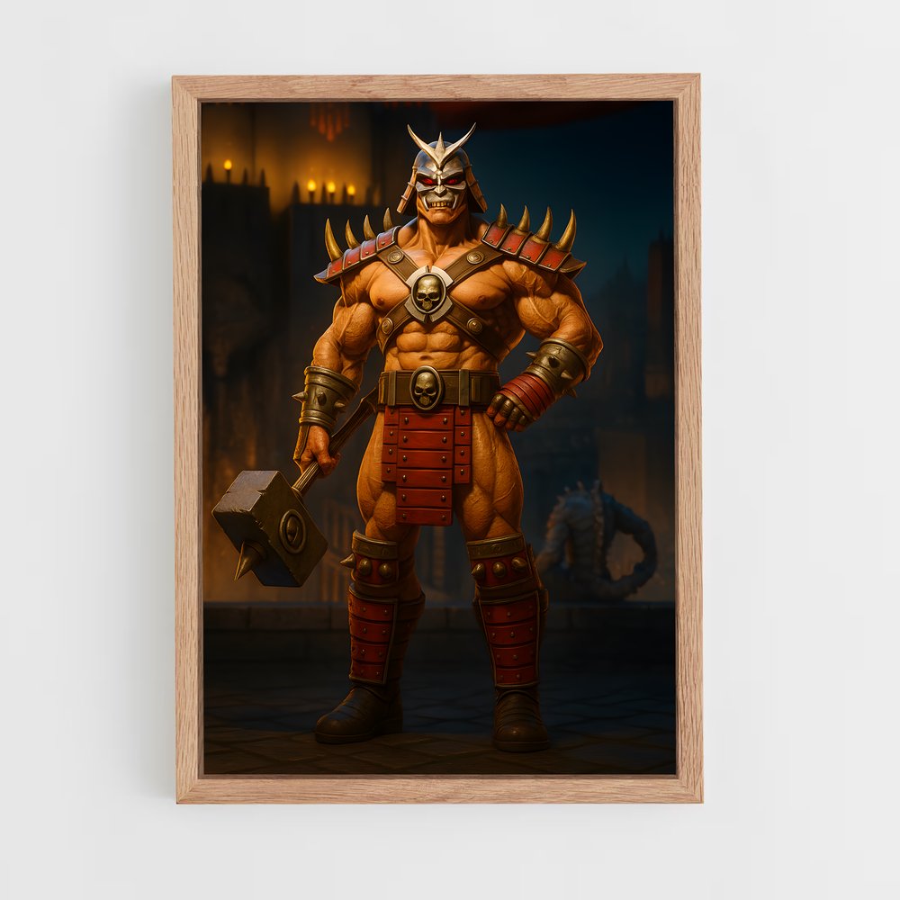 Poster Le Marteau de Shao Kahn – affiche Mortal kombat (vue 4)